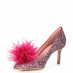 Flash Sale 😀 Kate Spade New York Maribou Glitter Feather Pom Pumps Pink Multi 🔔 -Kate Spade New York shop unnamed file 320