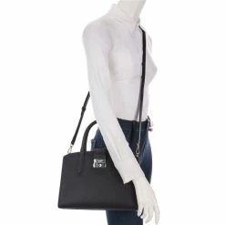 Hot Sale 🛒 Kate Spade New York Voyage Medium Leather Satchel Bag Black 🔔 -Kate Spade New York shop unnamed file 405