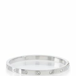 Best reviews of 😀 Kate Spade New York Set In Stone Hinged Gold-Plated Bangle Bracelet Clear/silver 🎉