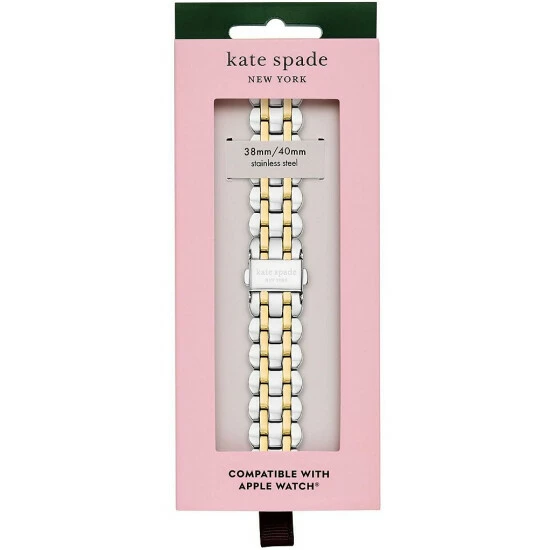 Hot Sale ⭐ Kate Spade New York Stainless Steel 38/40mm Bracelet Band For Apple ⌚ Watch® Two Tone ⭐ 6 Hot Sale ⭐ Kate Spade New York Stainless Steel 38/40mm Bracelet Band For Apple ⌚ Watch® Two Tone ⭐ - Image 6