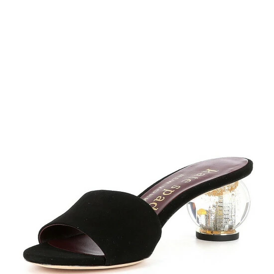 Best deal 🔥 Kate Spade New York Polished Suede Clear Ball Heel Slides Black 🥰 4 Best deal 🔥 Kate Spade New York Polished Suede Clear Ball Heel Slides Black 🥰 - Image 4