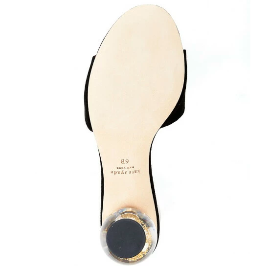 Best deal 🔥 Kate Spade New York Polished Suede Clear Ball Heel Slides Black 🥰 6 Best deal 🔥 Kate Spade New York Polished Suede Clear Ball Heel Slides Black 🥰 - Image 6