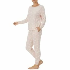 Best reviews of 🔔 Kate Spade New York Heart Print Long Sleeve Round Neck Velour Pajama Set Pink/heart 🥰 -Kate Spade New York shop unnamed file 517