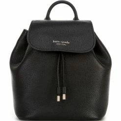 New π Kate Spade New York Sinch Pebbled Leather Medium π Backpack Black π₯°