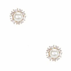 Promo 🔔 Kate Spade New York 🍬 Candy Shop Pearl Halo Stud Earrings Cream/gold ✔️