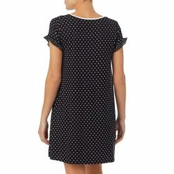 Flash Sale ⌛ Kate Spade New York Dot Print Jersey Knit Round Neck Short Sleeve Nightshirt Black Ivory Dot 👏 -Kate Spade New York shop unnamed file 561
