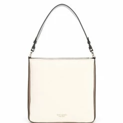 Hot Sale ✨ Kate Spade New York Colorblock Pebbled Leather Large Hobo Bag Parchment Multi 🤩