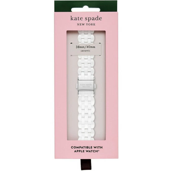 Discount 😀 Kate Spade New York White Ceramic 38/40mm Apple ⌚ Watch® Bracelet Band 😀 4 Discount 😀 Kate Spade New York White Ceramic 38/40mm Apple ⌚ Watch® Bracelet Band 😀 - Image 4
