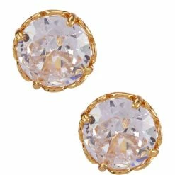 Cheapest ⌛ Kate Spade New York That Sparkle Round Stud Earrings Rose Gold 🤩
