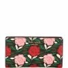 Coupon 💯 Kate Spade New York Morgan Rose Garden Slim Bifold Wallet Black Multi ✔️