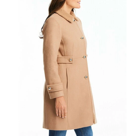 Coupon 𧨠Kate Spade New York Faux Fur Sherpa Point Collar Long Sleeve Single Breasted Wool Blend π§₯ Coat Chai Red π₯° 3 Coupon 𧨠Kate Spade New York Faux Fur Sherpa Point Collar Long Sleeve Single Breasted Wool Blend π§₯ Coat Chai Red π₯° - Image 3