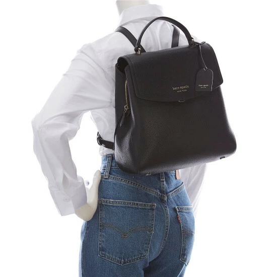 Outlet β Kate Spade New York Thompson Leather Medium π Backpack Black π 4 Outlet β Kate Spade New York Thompson Leather Medium π Backpack Black π - Image 4