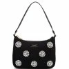 Coupon 👍 Kate Spade New York Sam Pearl Embellished Nylon Small Shoulder Bag Black Multi 😀