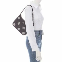 Coupon 👍 Kate Spade New York Sam Pearl Embellished Nylon Small Shoulder Bag Black Multi 😀 -Kate Spade New York shop unnamed file 608