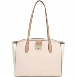 Brand new 😀 Kate Spade New York Voyage Colorblock Large Leather Tote Bag Pale 🦮 Dogwood Multi 🤩