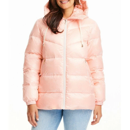 Budget π Kate Spade New York Chevron Hooded Stand Collar Long Sleeve Insulated Puffer Jacket Champagne Pink π₯° 1 Budget π Kate Spade New York Chevron Hooded Stand Collar Long Sleeve Insulated Puffer Jacket Champagne Pink π₯°