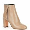Promo ⭐ Kate Spade New York Knott Leather Heel Booties Rustic Brown 🧨