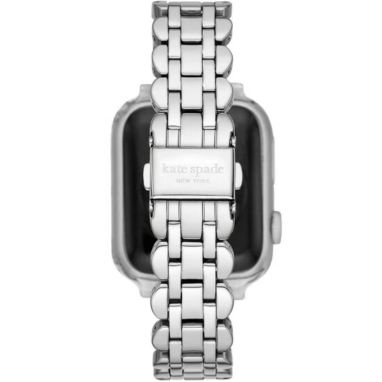 Budget ❤️ Kate Spade New York Stainless Steel 38/40mm Bracelet Band For Apple ⌚ Watch® Silver ❤️ 2 Budget ❤️ Kate Spade New York Stainless Steel 38/40mm Bracelet Band For Apple ⌚ Watch® Silver ❤️ - Image 2