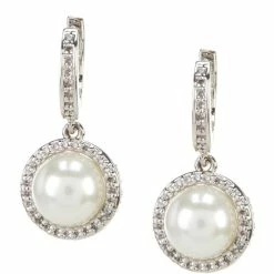 Buy 🛒 Kate Spade New York Something Sparkly Spade Huggie Earrings Cream/gold 💯