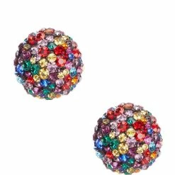 Buy 🧨 Kate Spade New York Rainbow Pave Dome Stud Earrings Multi 💯