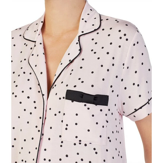 Best Sale π Kate Spade New York Dot Print Jersey Shorty Coordinating Pajama Set Pink Dot π₯° 4 Best Sale π Kate Spade New York Dot Print Jersey Shorty Coordinating Pajama Set Pink Dot π₯° - Image 4