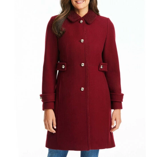 Coupon 𧨠Kate Spade New York Faux Fur Sherpa Point Collar Long Sleeve Single Breasted Wool Blend π§₯ Coat Chai Red π₯° 4 Coupon 𧨠Kate Spade New York Faux Fur Sherpa Point Collar Long Sleeve Single Breasted Wool Blend π§₯ Coat Chai Red π₯° - Image 4