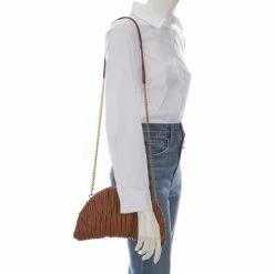 Wholesale 😉 Kate Spade New York Patisserie Pleated Croissant Leather Clutch Allspice Cake 💯 -Kate Spade New York shop unnamed file 75