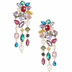 Brand new 🎁 Kate Spade New York 🍬 Candy Shop Multi Color Stone Statement Earrings ✔️