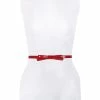 Cheap 🤩 Kate Spade New York 0.50#double; 👟 Shoestring Bow Patent Leather Belt Engine Red 🎁