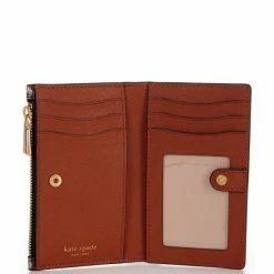 Discount 🤩 Kate Spade New York Spade Flower Monogram Canvas Slim Bifold Wallet Black Multi 👏 -Kate Spade New York shop unnamed file 858