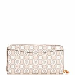 Flash Sale 👍 Kate Spade New York Spade Flower Monogram Canvas Zip Around Continental Wallet Natural Multi 👏 -Kate Spade New York shop unnamed file 899