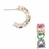 Cheap ❤️ Kate Spade New York 🍬 Candy Shop Small Stone Hoop Earrings Multi 👍