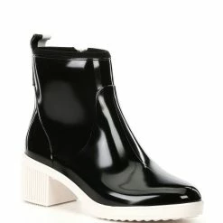 New π Kate Spade New York Puddle Waterproof Rainboots Black/parchment π