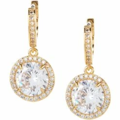 Top 10 😀 Kate Spade New York Something Sparkly Spade Huggie Earrings Clear/gold 🔔