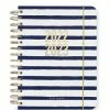 Budget ⭐ Kate Spade New York Painted Stripe 17-Month Large Planner Navy ❤️